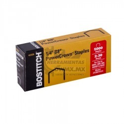 Grapa Power Crown 1/4'' B8 5000 pzas BOSTITCH STCR21151/4