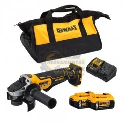 Esmeriladora Angular Inalámbrica 20V 4 1/2'' DEWALT DCG413P2-B3