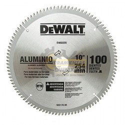 Disco 10" 100T DeWalt DW03220 cambio DWA03220