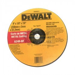 Disco Abrasivo Corte Metal DEWALT DW00221