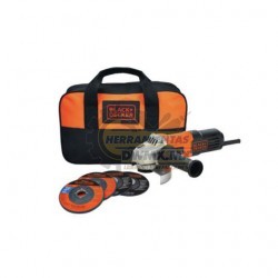 Esmeriladora 4-1/2'' + Lentes BLACK & DECKER G650GA