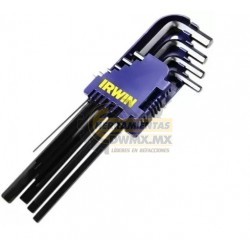 Juego de Llaves Hexagonales 10 Piezas Irwin IW10756