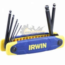 Juego de Llaves Hexagonales Punta Bola Tipo Navaja Irwin 10769