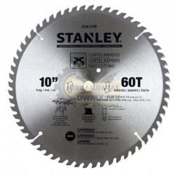 Disco Sierra para Madera 10" 60 Dientes Stanley STA7770