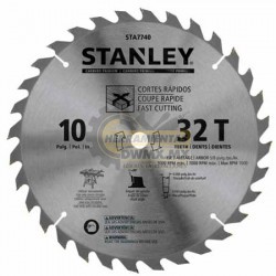 Disco Sierra para Madera 10" x 32D Stanley STA7740
